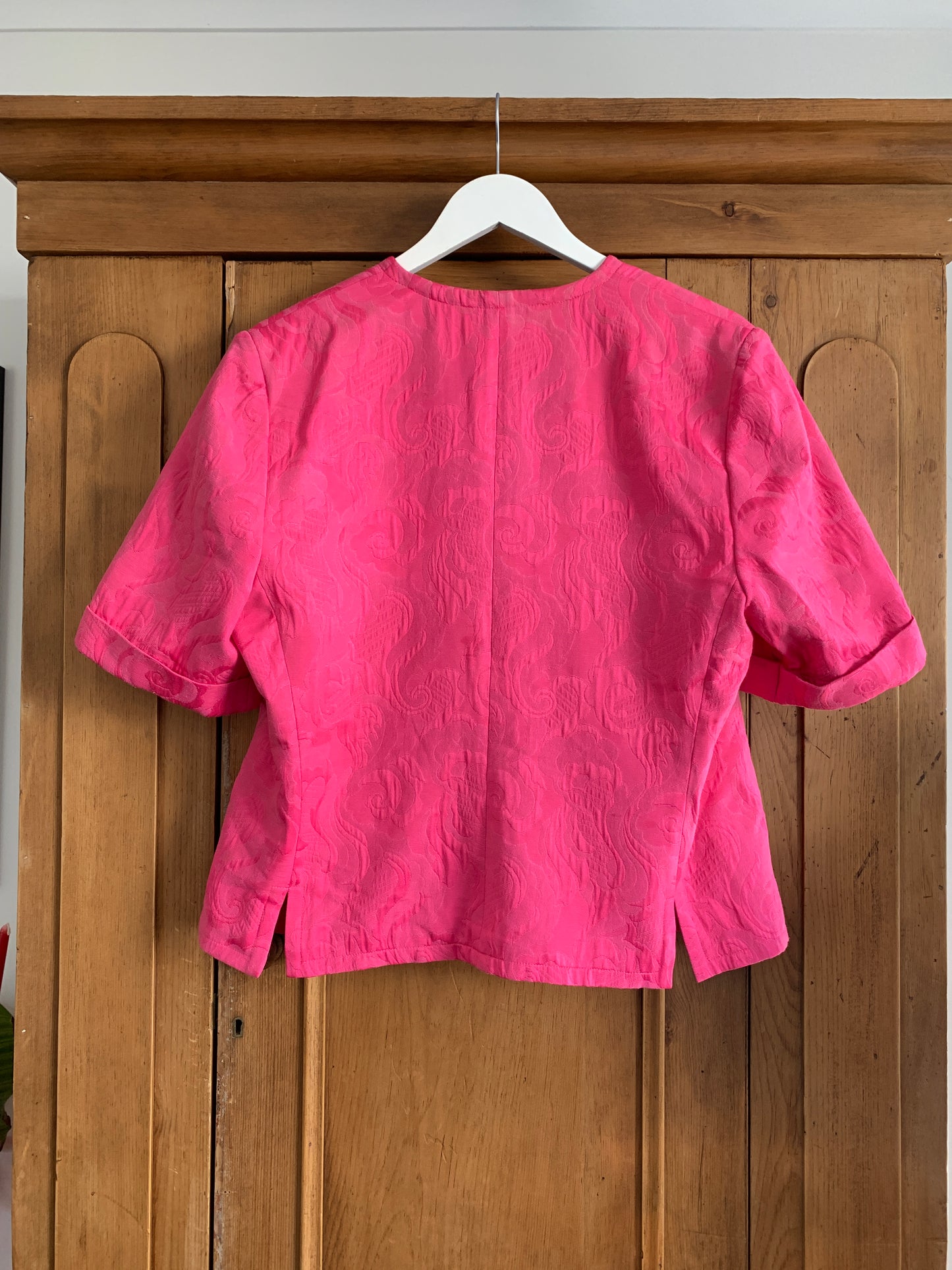 2 The French Finds Collection: Vintage French WEILL Paris Barbie Pink Jacquard Jacket