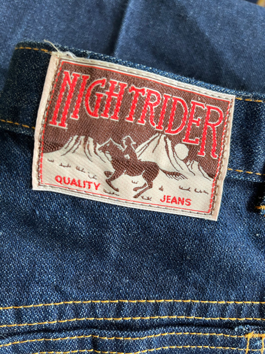 1 Spring Has Sprung Collection: 1980’s St Michael ‘Night Rider’ High Waisted Indigo Jeans