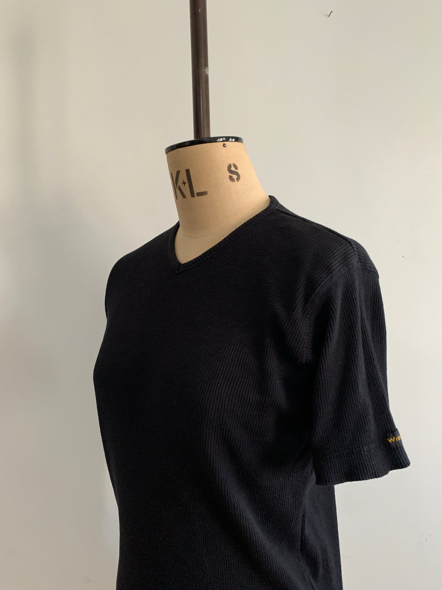 3 The Western Basics Collection: 90’s Wrangler Black Ribbed T-Shirt