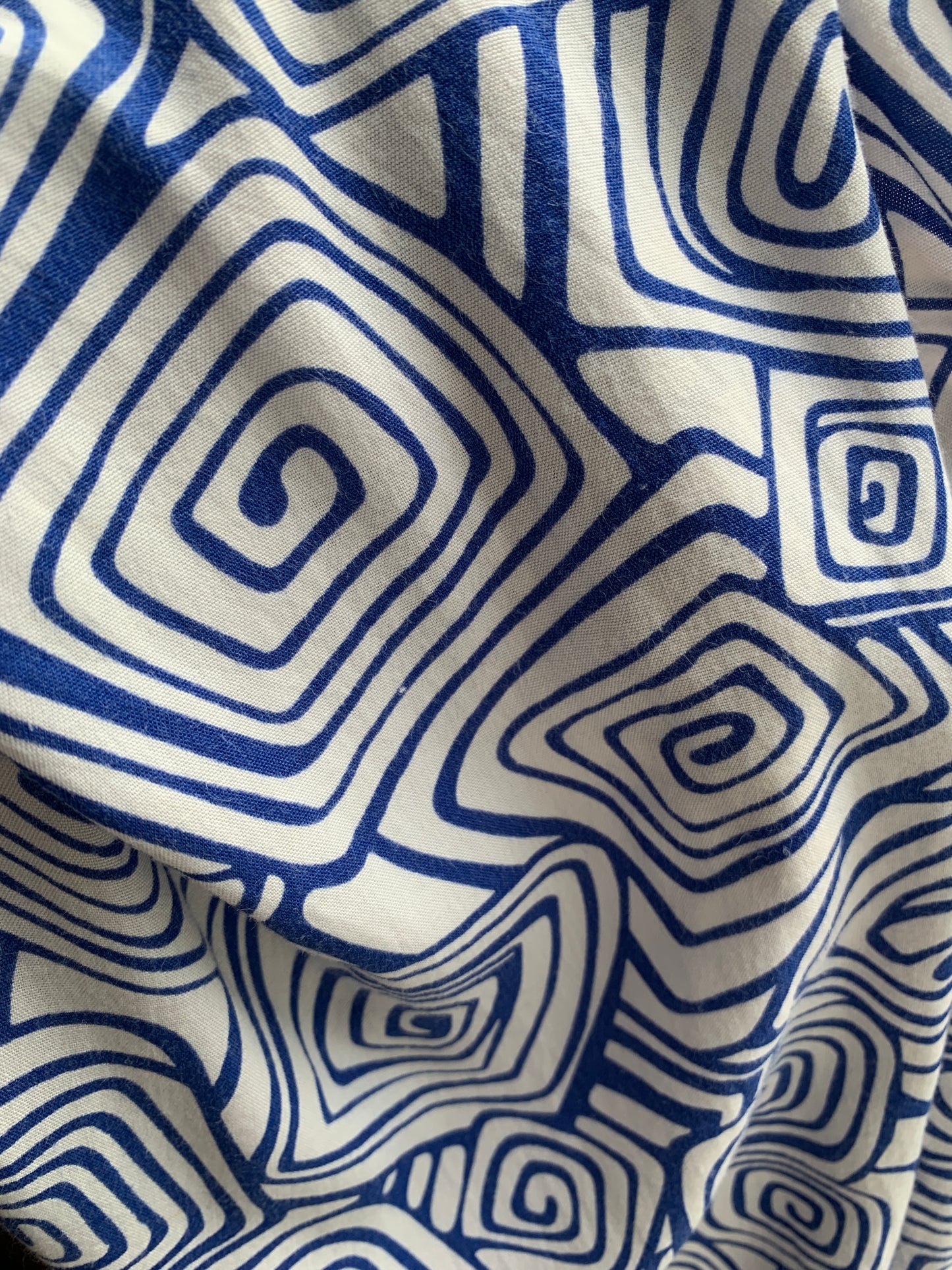 Graphic Swirl Print Grecian Maxi Dress