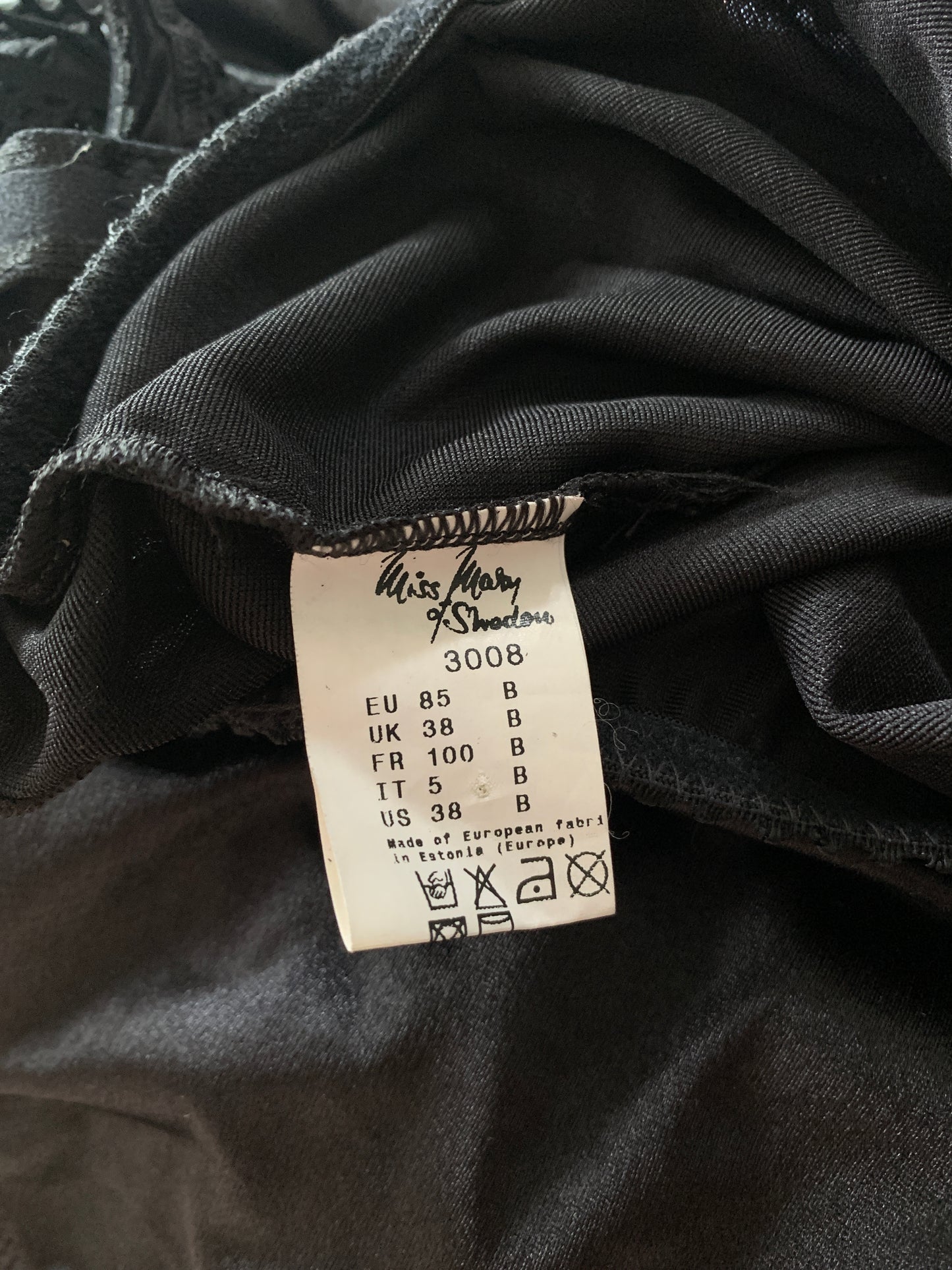 90’s Black Underwired Body Suit