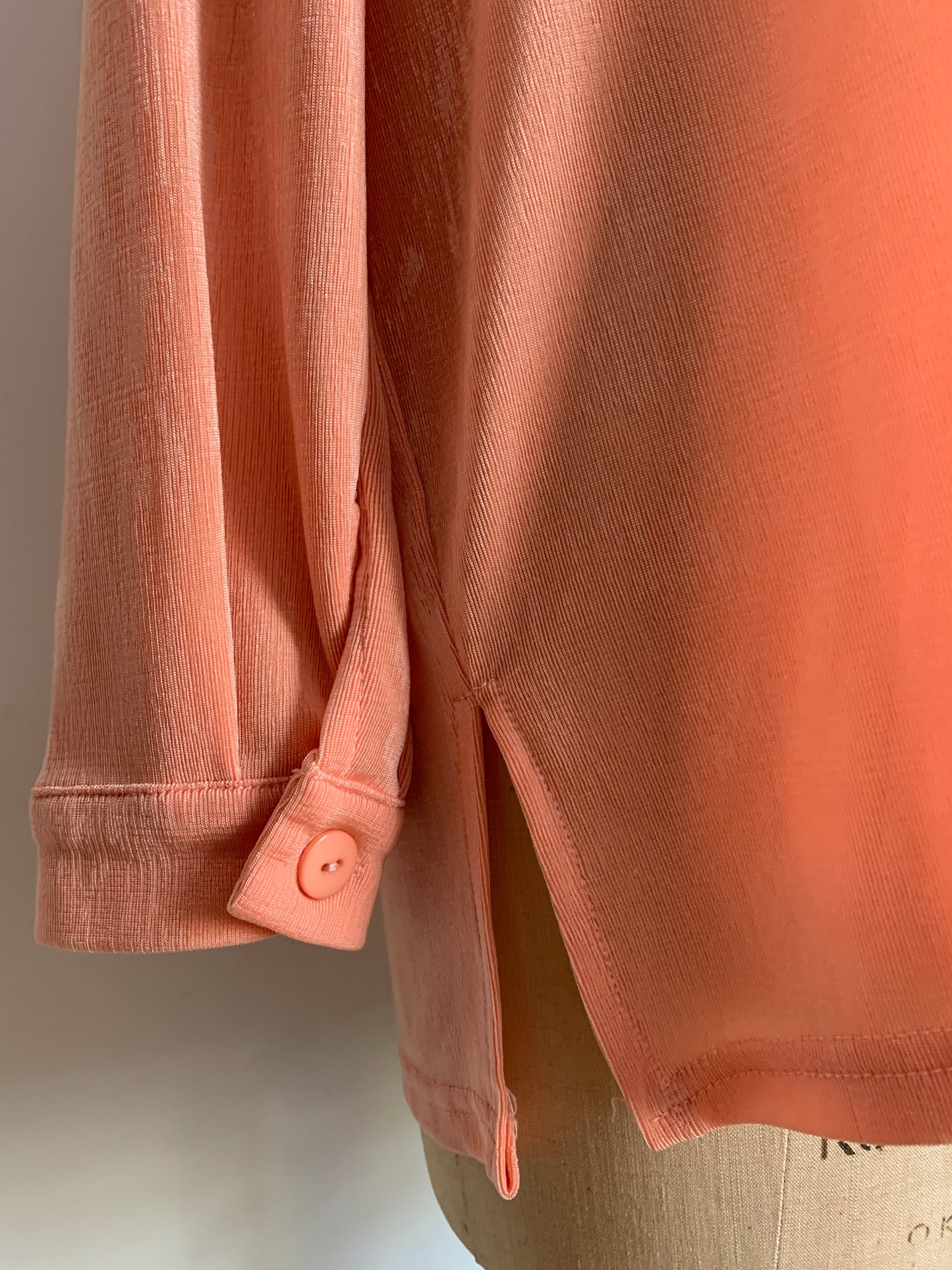 90’s Slinky Peach Oversized Shirt