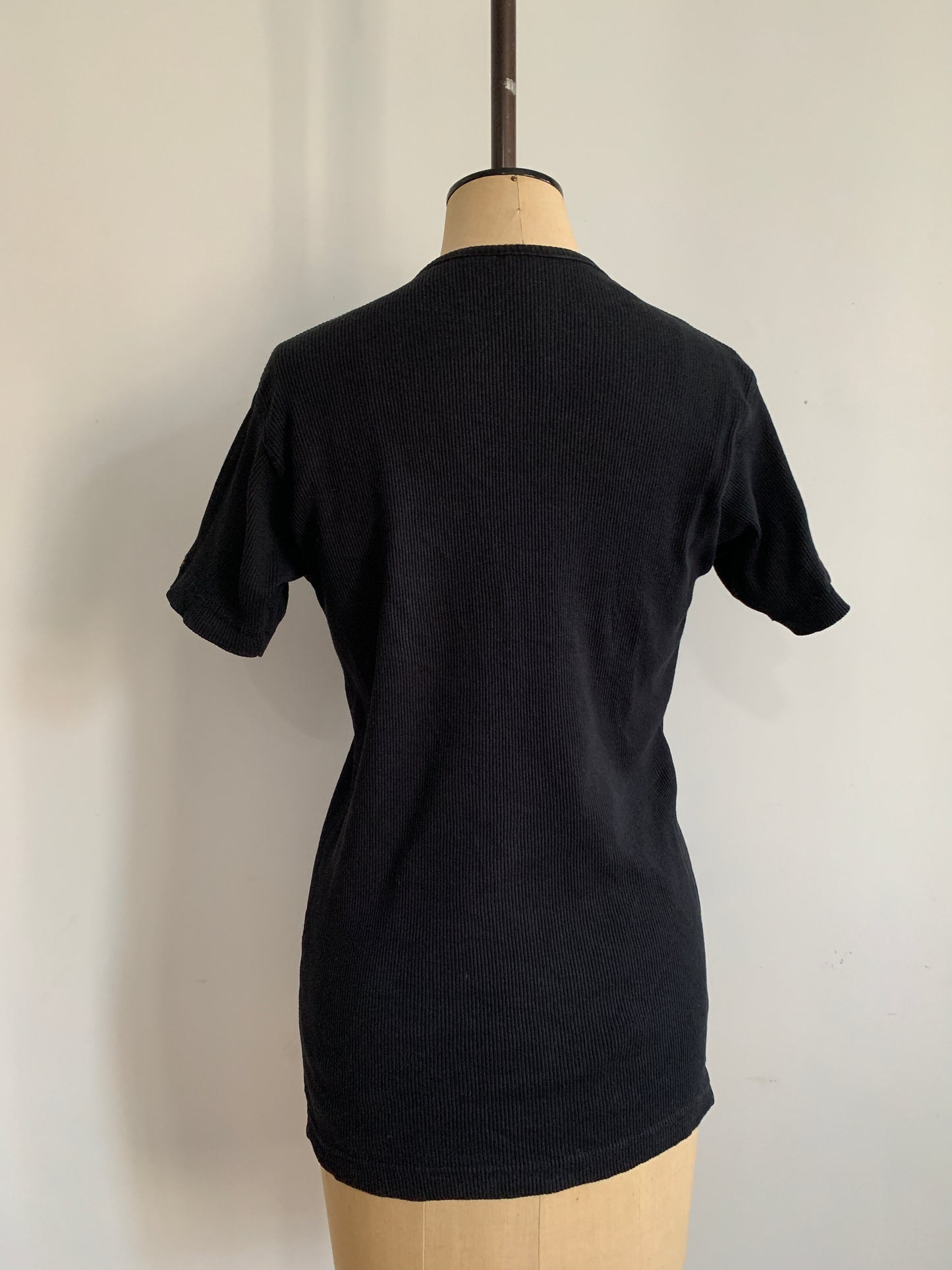 3 The Western Basics Collection: 90’s Wrangler Black Ribbed T-Shirt