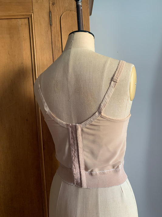 2 The French Finds Collection: Antique Dusty Pink Lace Bralette