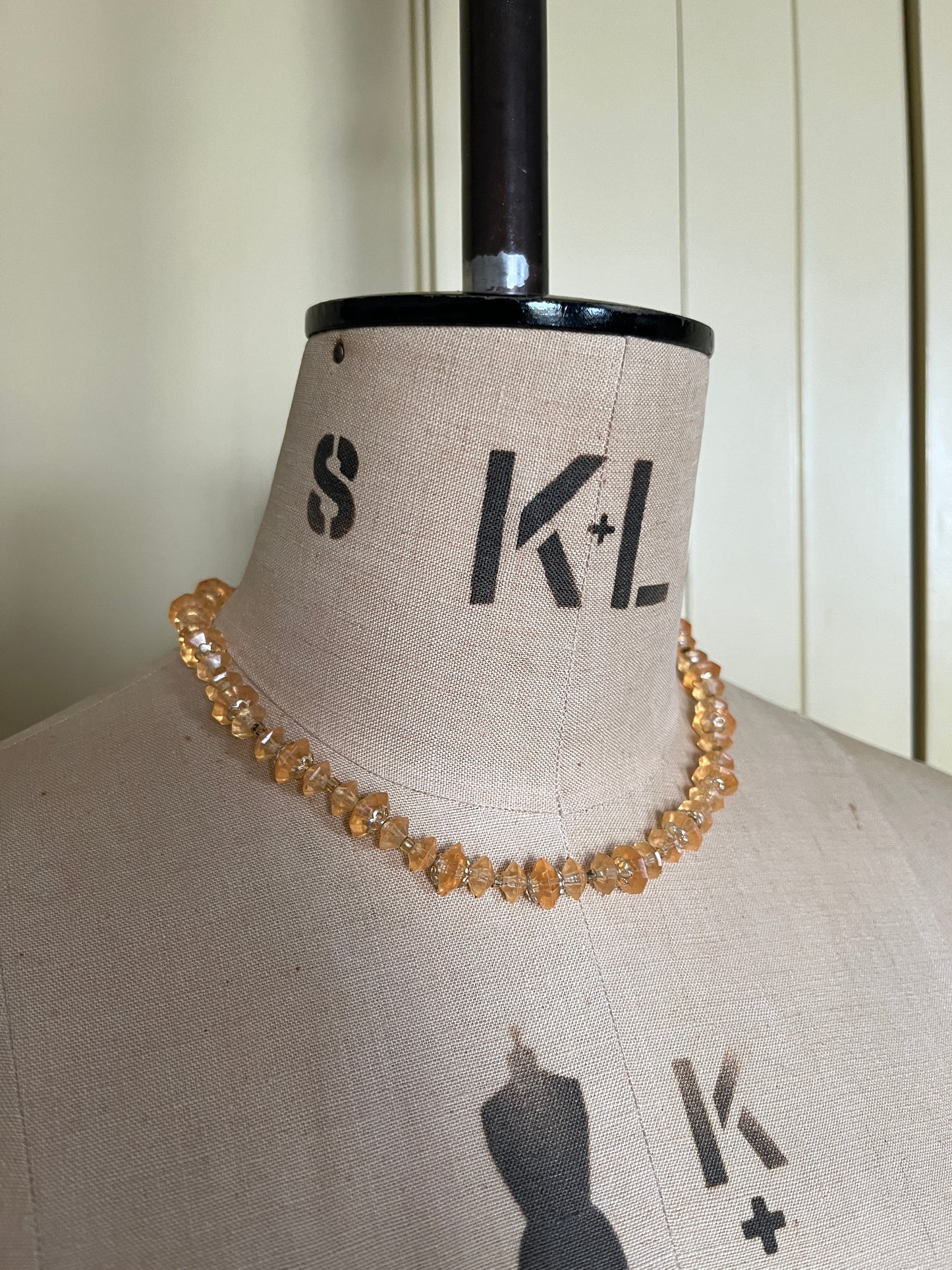 Peach Choker Necklace