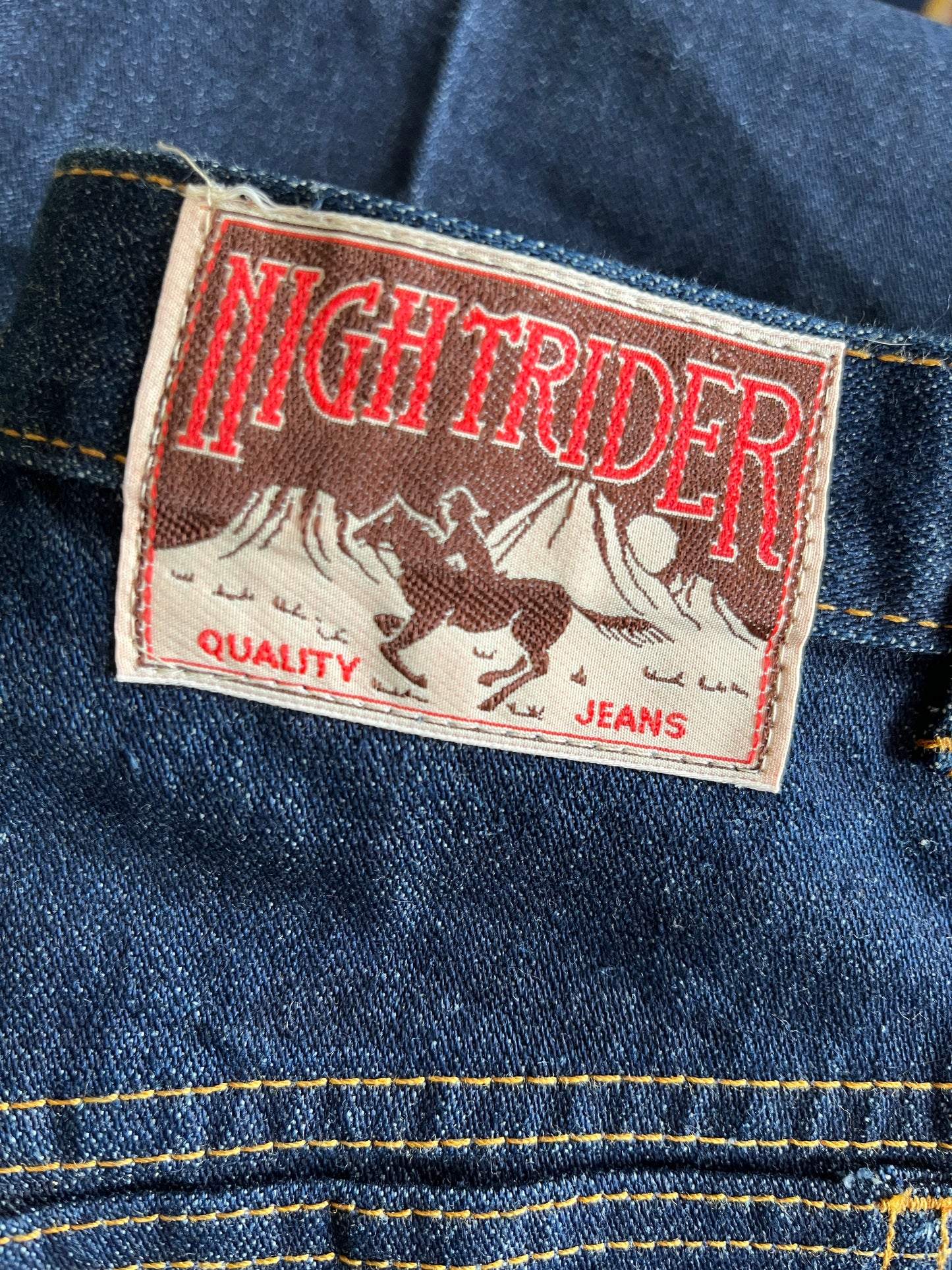 1 Spring Has Sprung Collection: 1980’s St Michael ‘Night Rider’ High Waisted Indigo Jeans