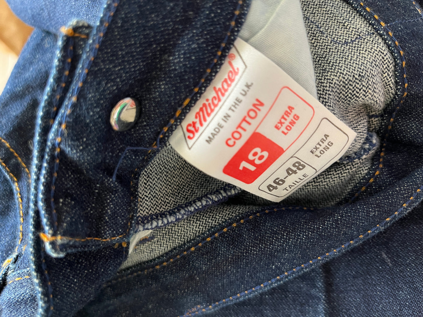 1 Spring Has Sprung Collection: 1980’s St Michael ‘Night Rider’ High Waisted Indigo Jeans