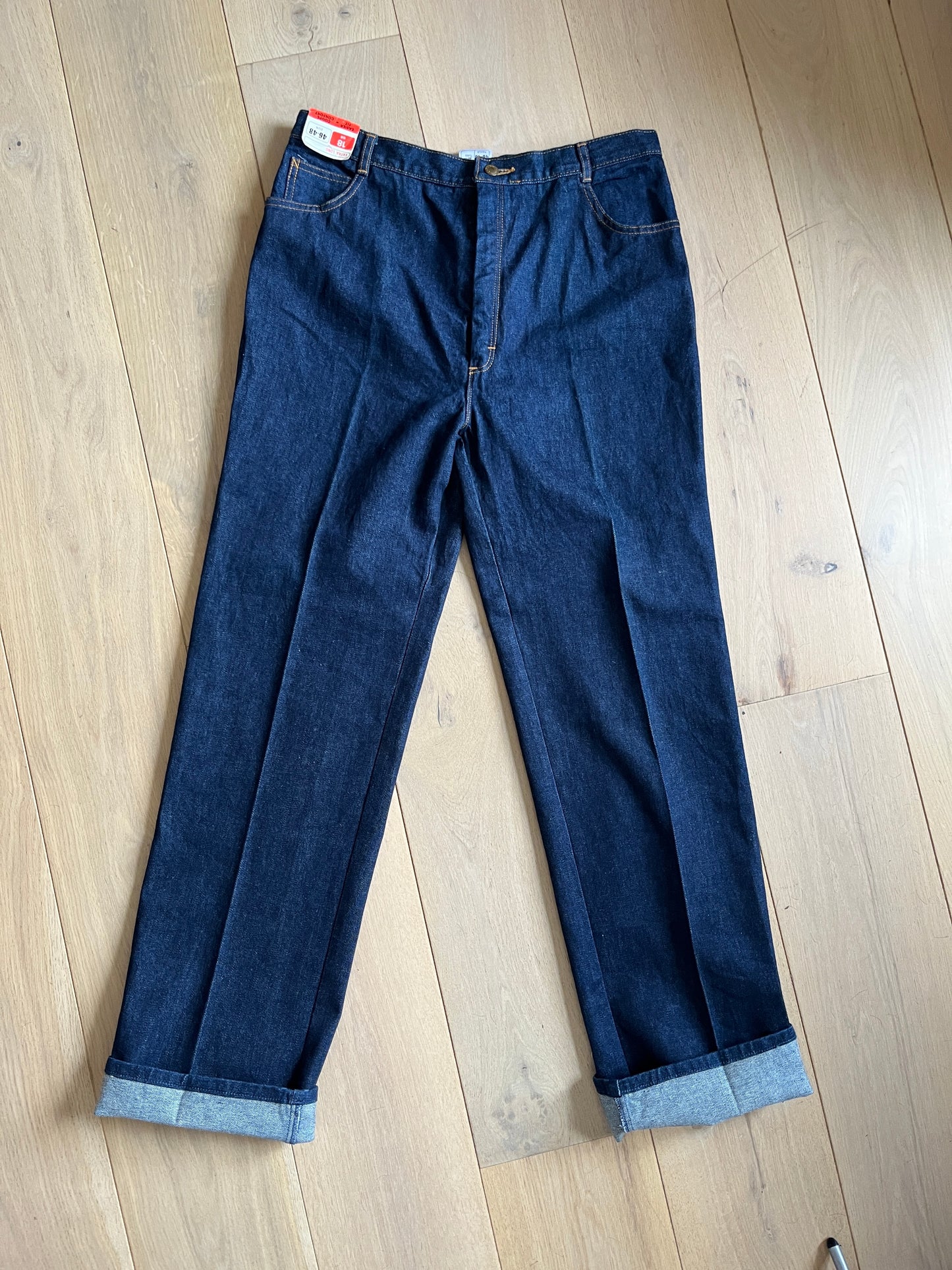 1 Spring Has Sprung Collection: 1980’s St Michael ‘Night Rider’ High Waisted Indigo Jeans