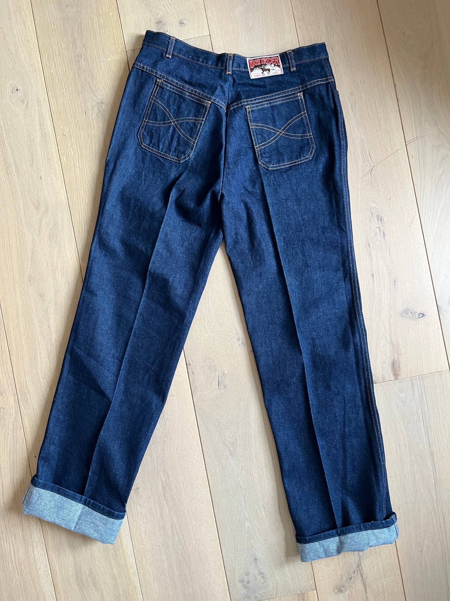 1 Spring Has Sprung Collection: 1980’s St Michael ‘Night Rider’ High Waisted Indigo Jeans