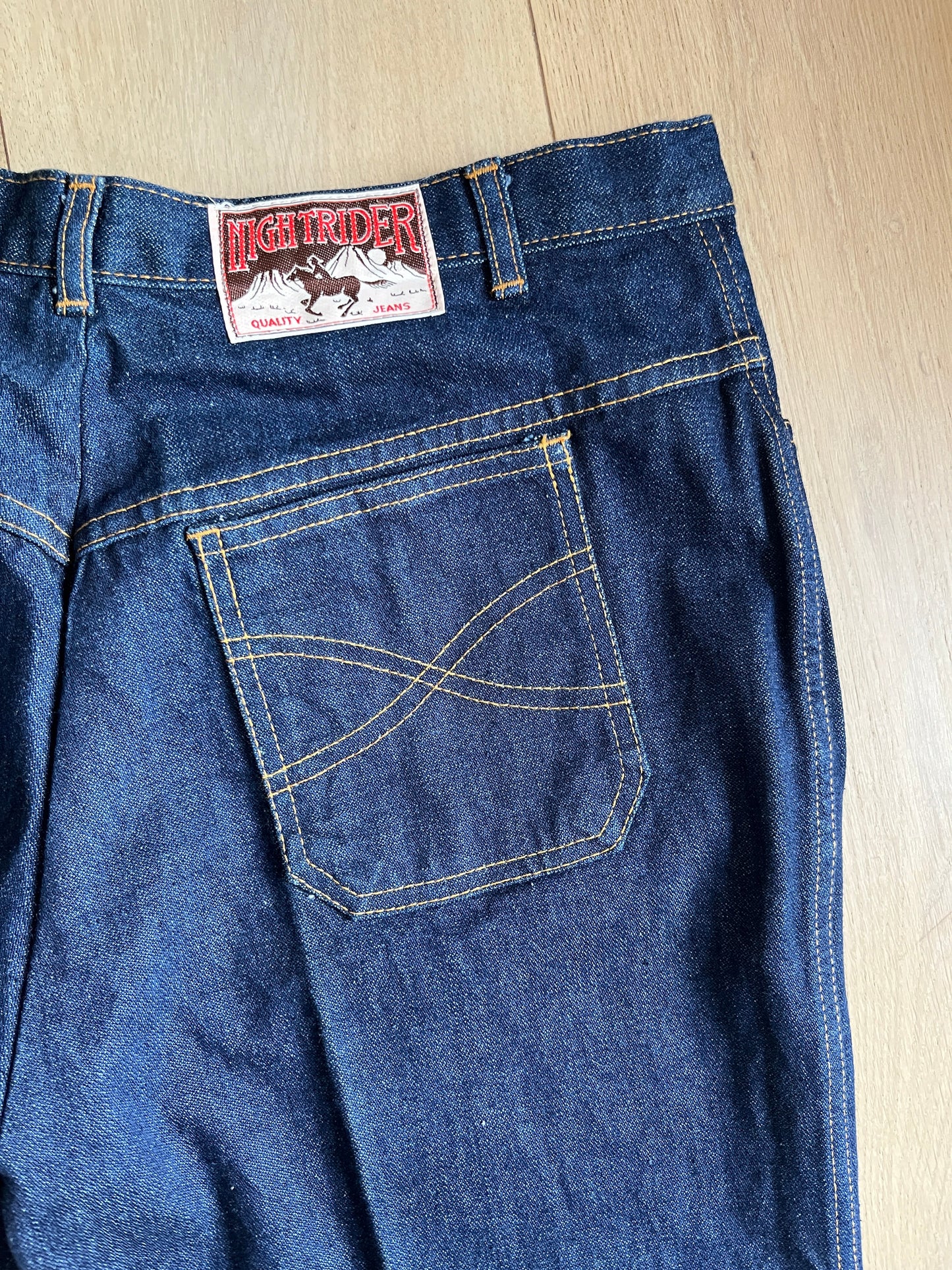 1 Spring Has Sprung Collection: 1980’s St Michael ‘Night Rider’ High Waisted Indigo Jeans