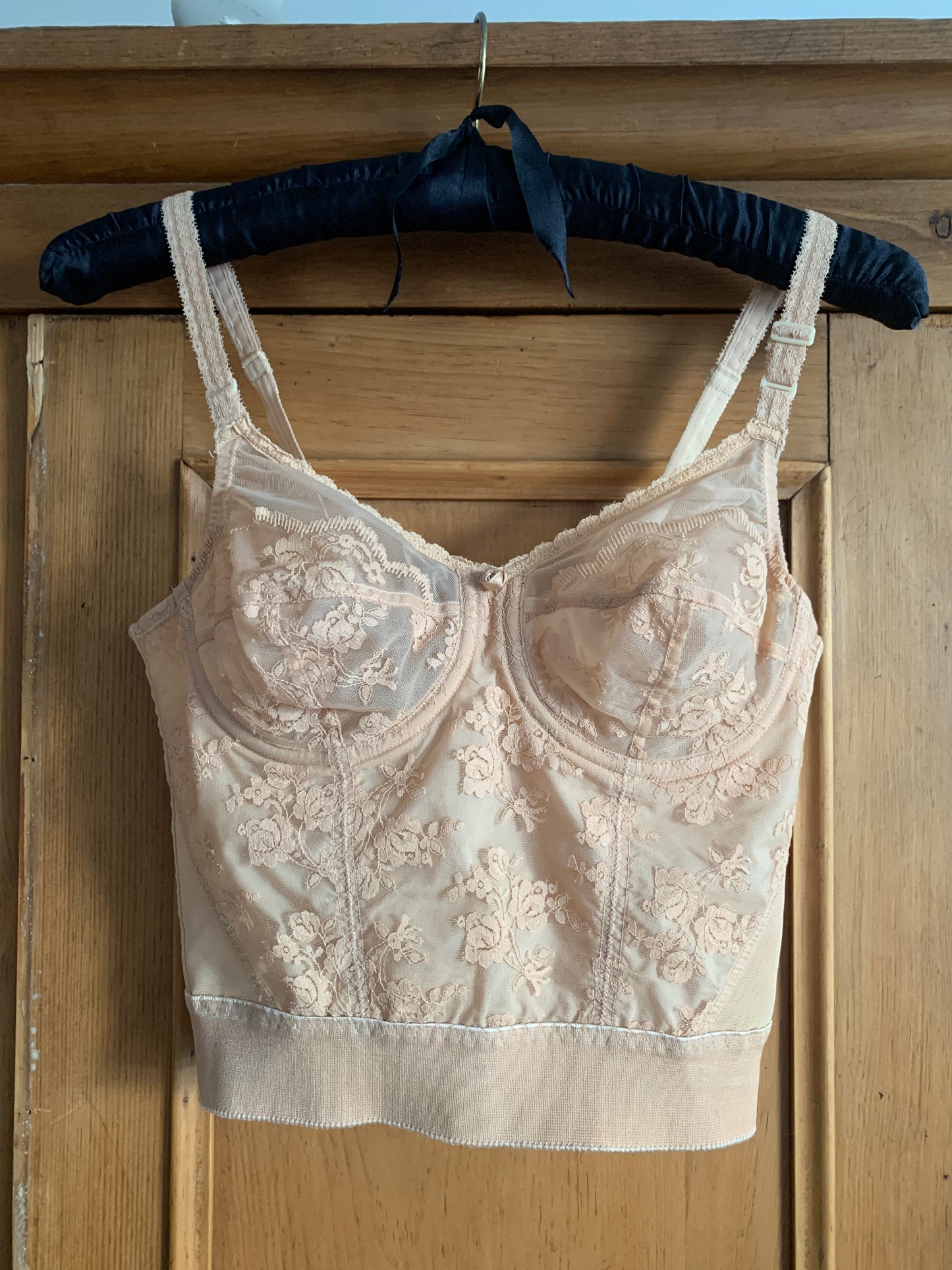 2 The French Finds Collection: Dusty Antique Pink Lace Bralette