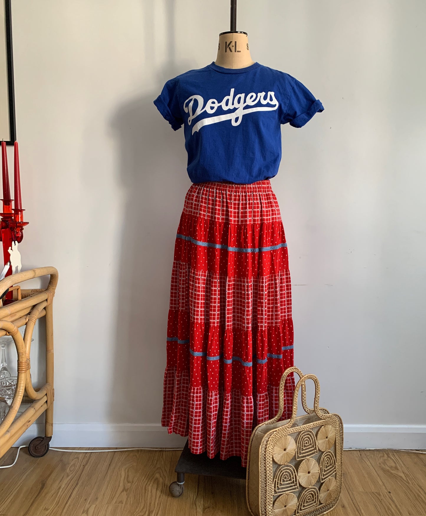 3 The Western Basics Collection: 90’s Western Prairie Tiered Maxi Skirt
