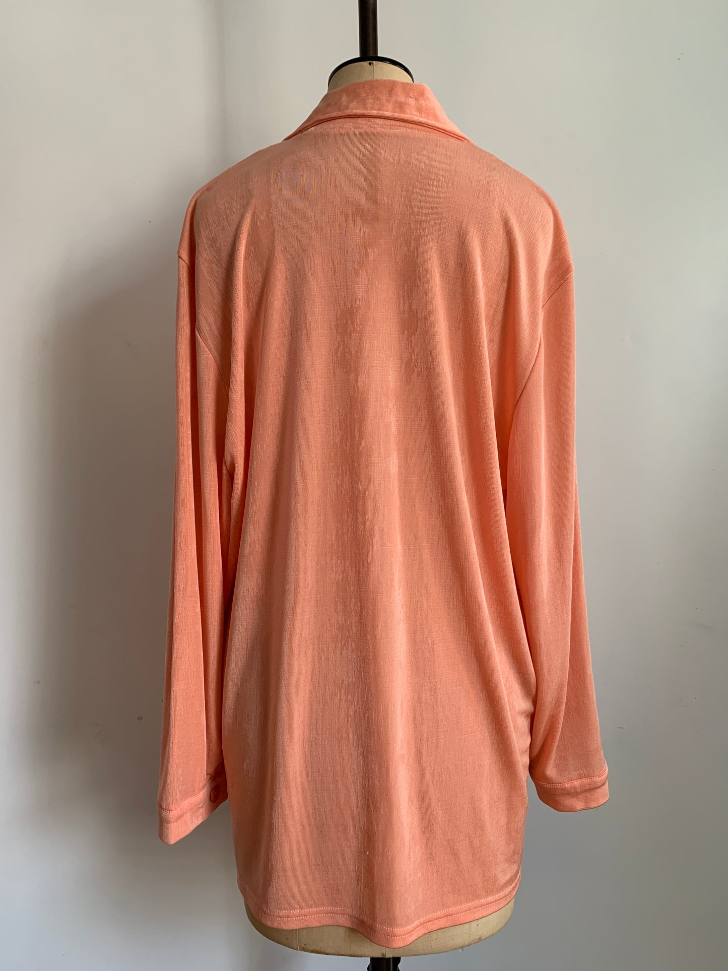 90’s Slinky Peach Oversized Shirt