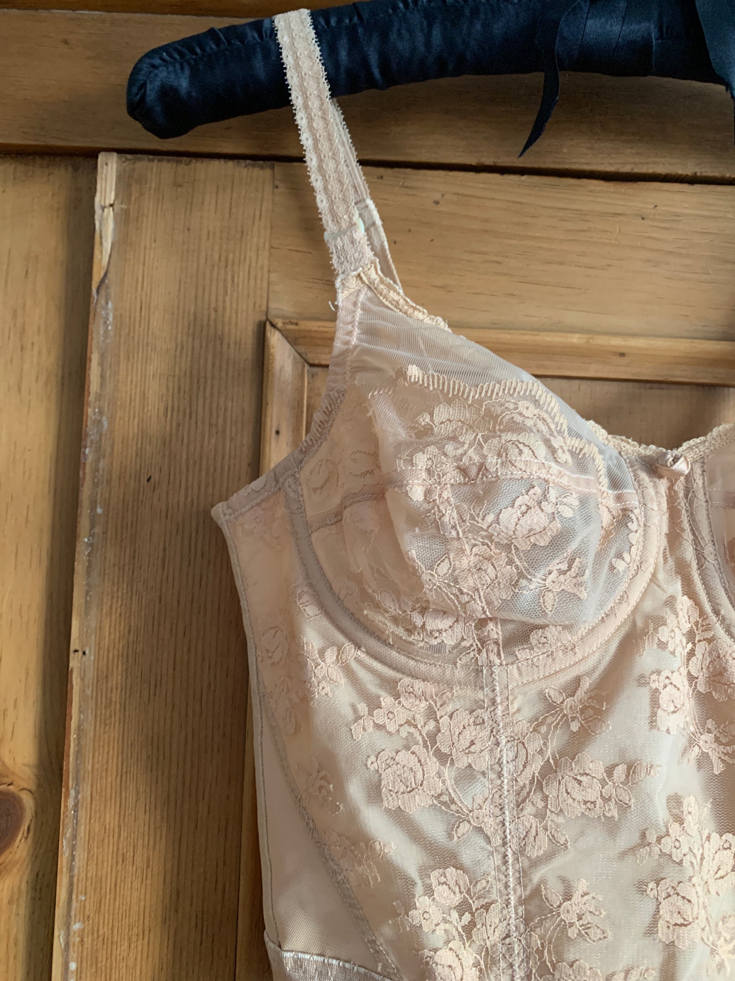 2 The French Finds Collection: Dusty Antique Pink Lace Bralette